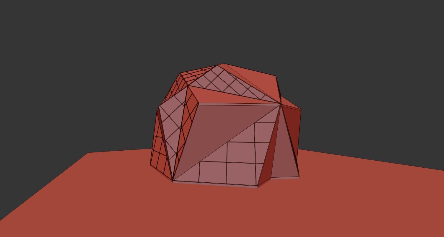 VR art Gallery 15 Two Dodeca 3D model_2