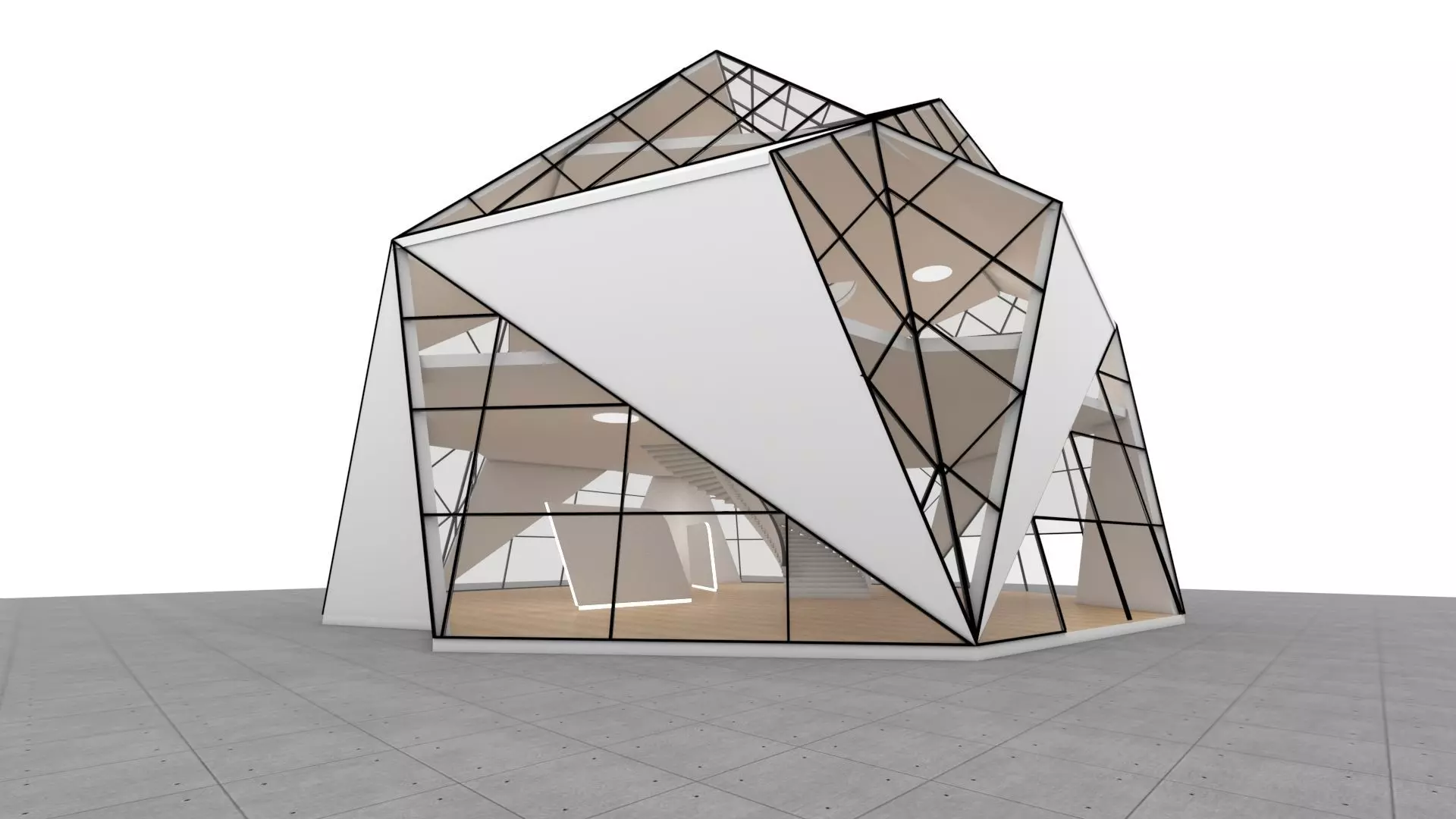 VR art Gallery 15 Two Dodeca 3D model_0