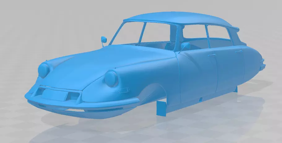 1955 Citroen DS 19 Vintage Elegance - Full Body Model 3D print model_0