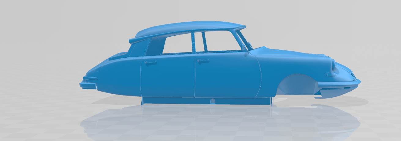 1955 Citroen DS 19 Vintage Elegance - Full Body Model 3D print model_4