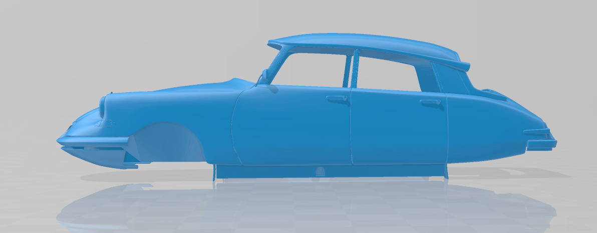 1955 Citroen DS 19 Vintage Elegance - Full Body Model 3D print model_1