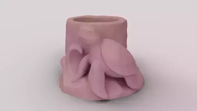 Sea Turtle Desk Pot - Ocean Friend Organizer