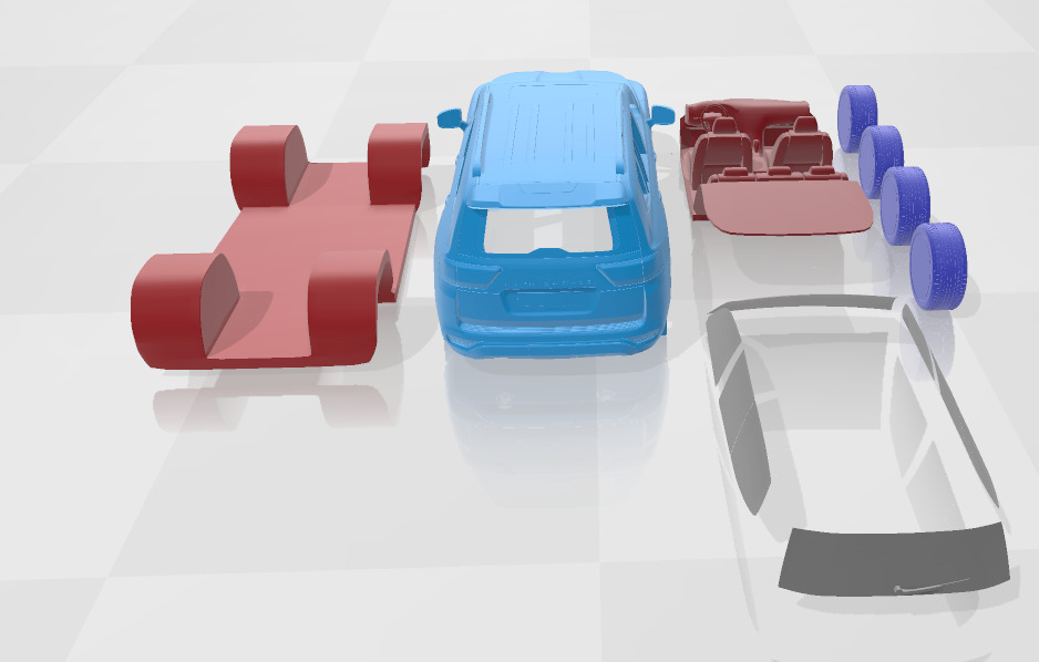 Toyota Land Cruiser 300 2022 - Separate Parts Model 3D print model_3