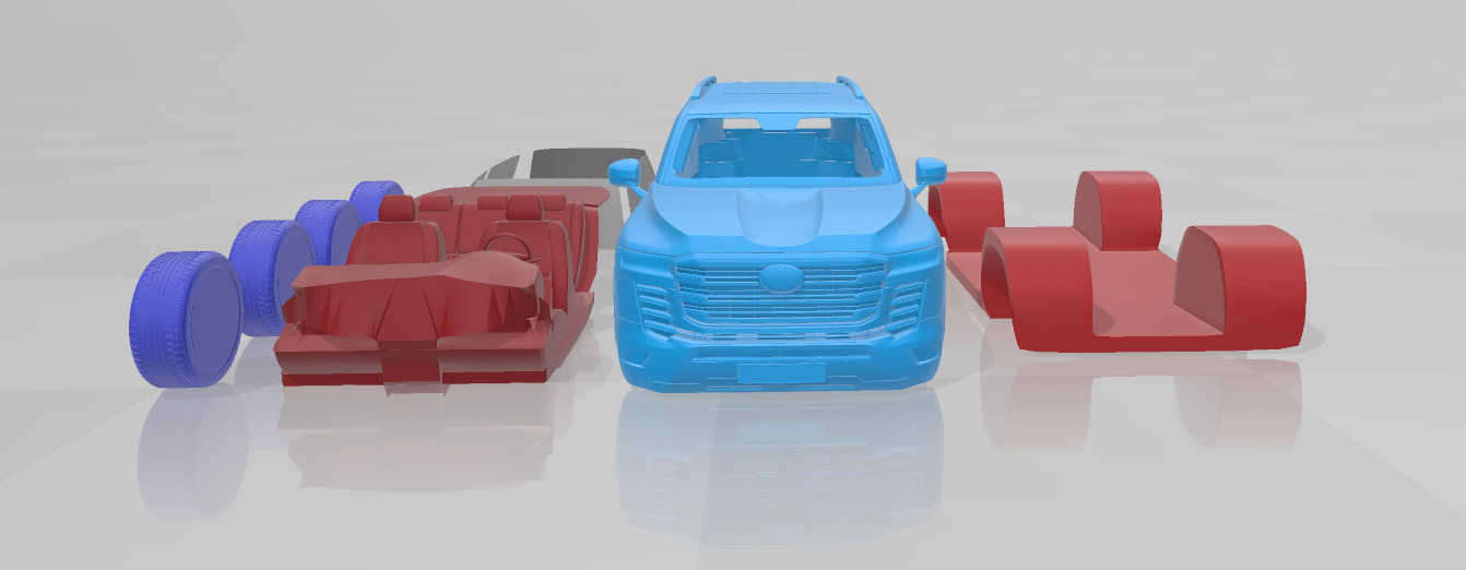 Toyota Land Cruiser 300 2022 - Separate Parts Model 3D print model_7