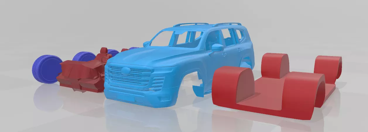 Toyota Land Cruiser 300 2022 - Separate Parts Model 3D print model_0