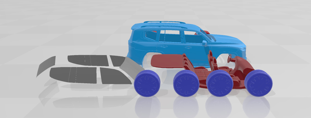 Toyota Land Cruiser 300 2022 - Separate Parts Model 3D print model_5