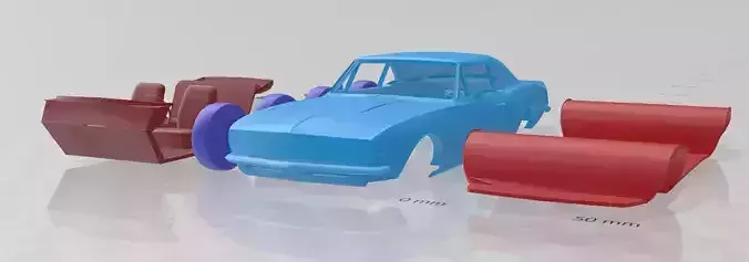 1967 Chevrolet Camaro RS 327 V-8 - Separate Parts Model