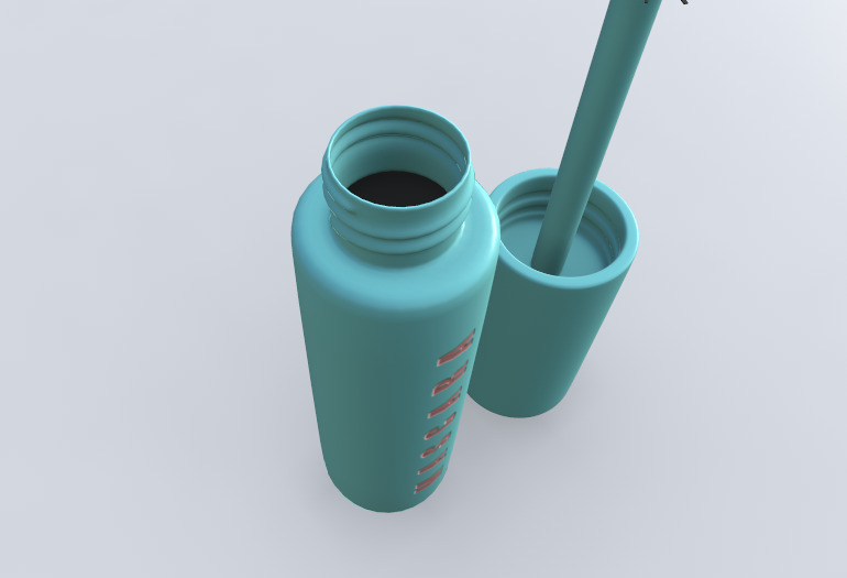 Mascara 3D Model Realistic Beauty Product Low-poly 3D model_3