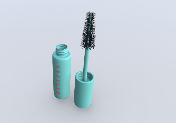 Mascara 3D Model Realistic Beauty Product Low-poly 3D model_1