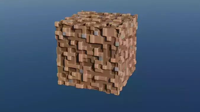 Minecraft 3d Dirt Block 