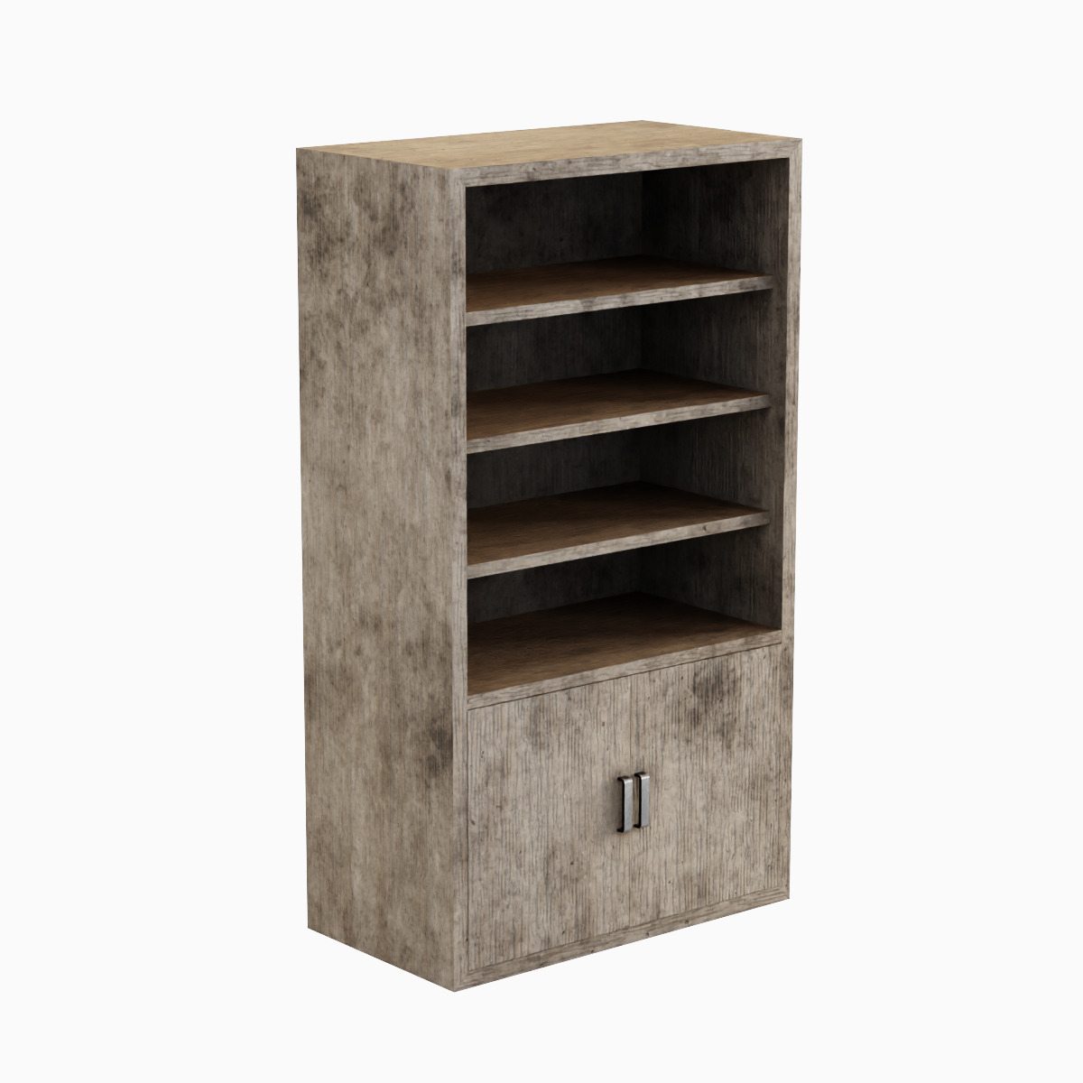 Old Shelf 04 Low-poly 3D model_3