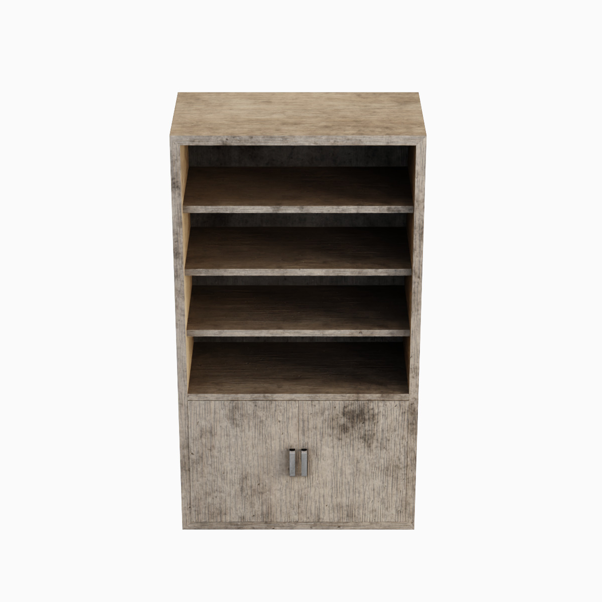 Old Shelf 04 Low-poly 3D model_4