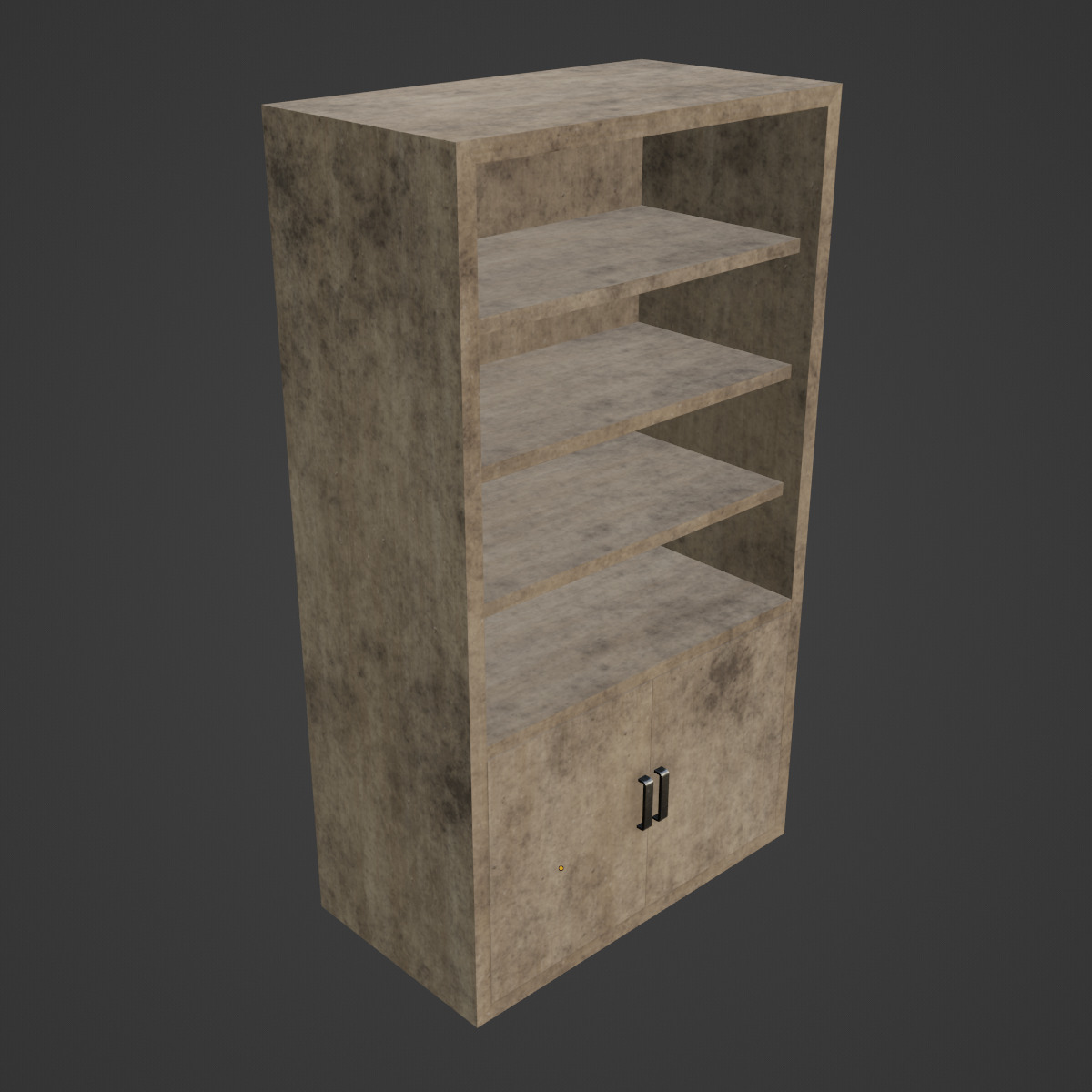 Old Shelf 04 Low-poly 3D model_6