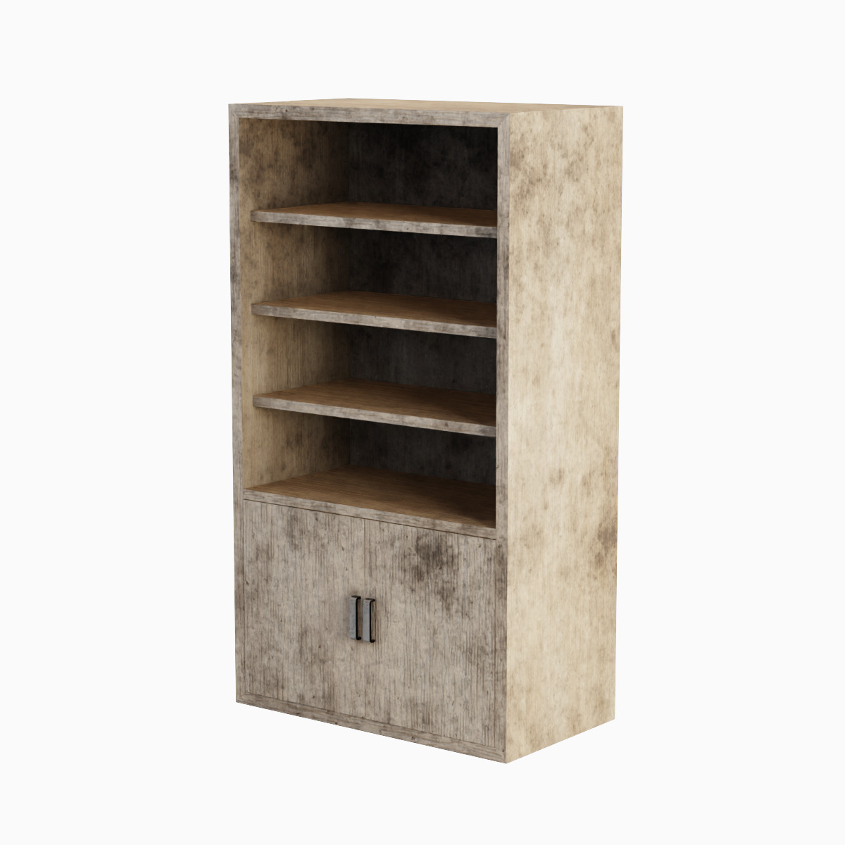 Old Shelf 04 Low-poly 3D model_1