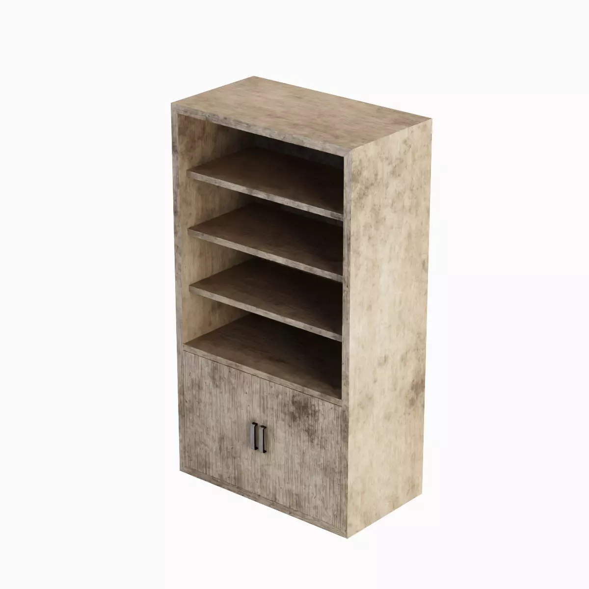 Old Shelf 04 Low-poly 3D model_0