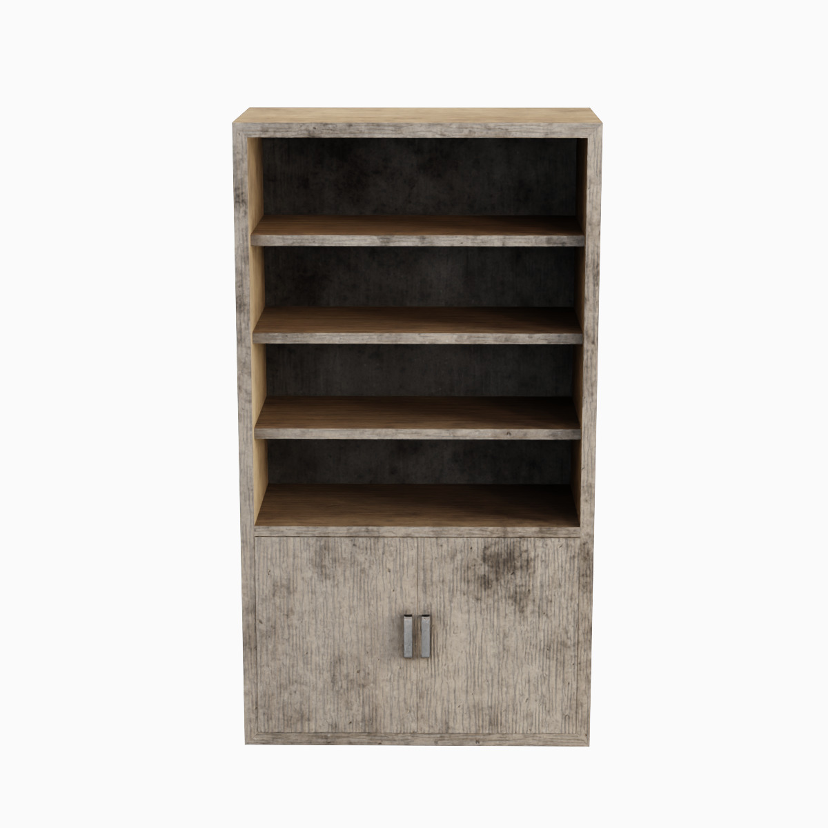 Old Shelf 04 Low-poly 3D model_2