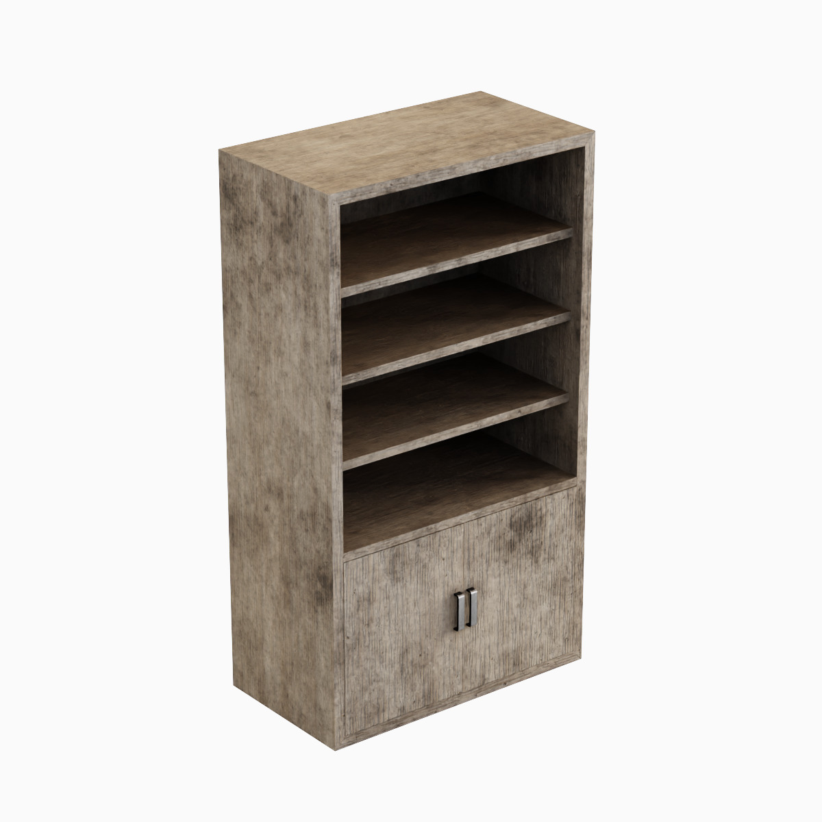 Old Shelf 04 Low-poly 3D model_5