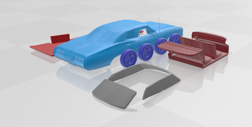 1965 Chevrolet Impala SS - Separate Parts Model 3D print model_5