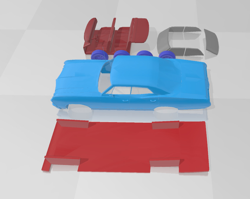 1965 Chevrolet Impala SS - Separate Parts Model 3D print model_2