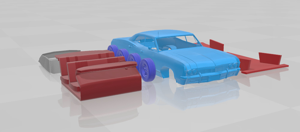 1965 Chevrolet Impala SS - Separate Parts Model 3D print model_7