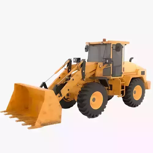 Detailed 3D Model of a Construction Wheel Loader Blender
