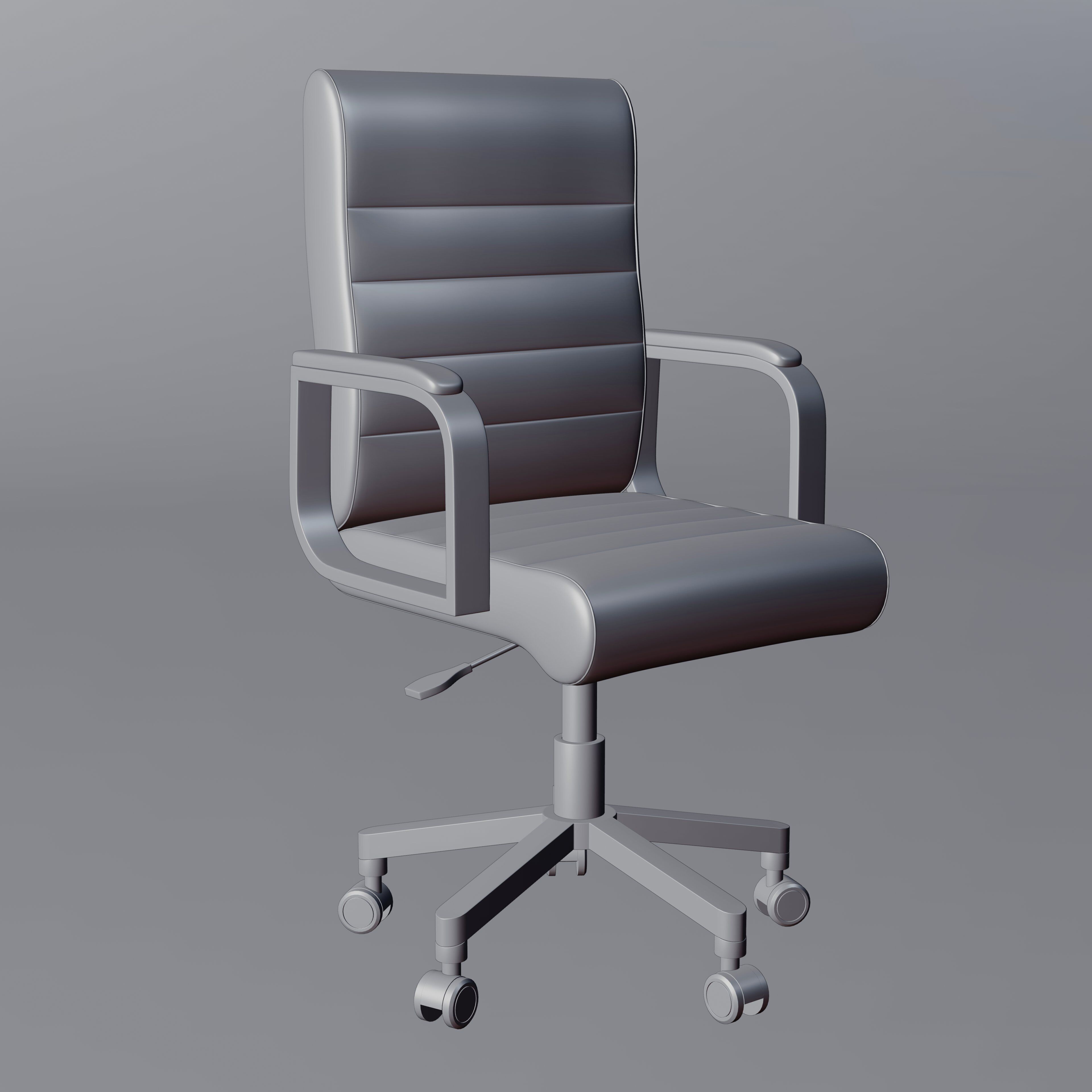 Realistic Office Chair 3D model_14