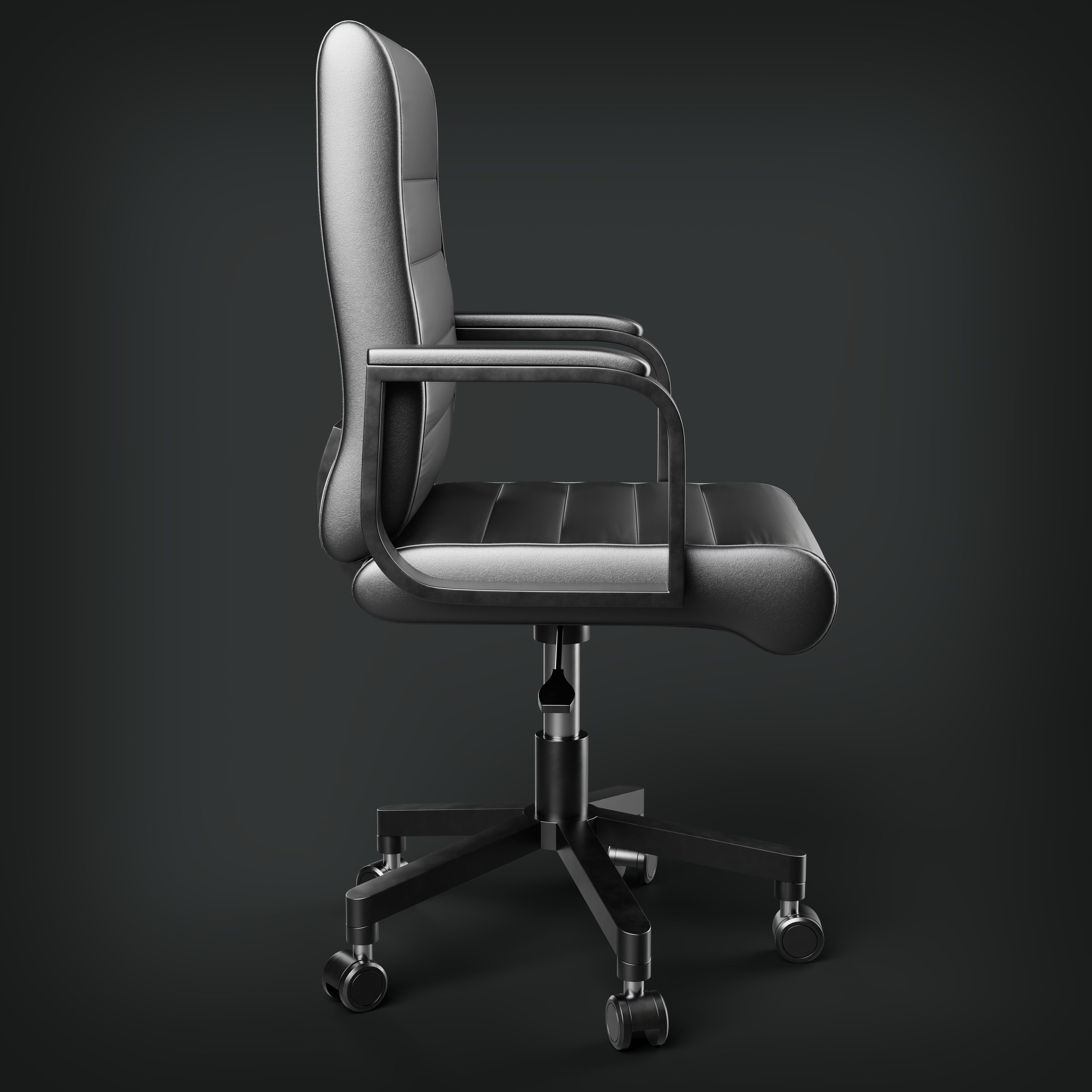 Realistic Office Chair 3D model_6