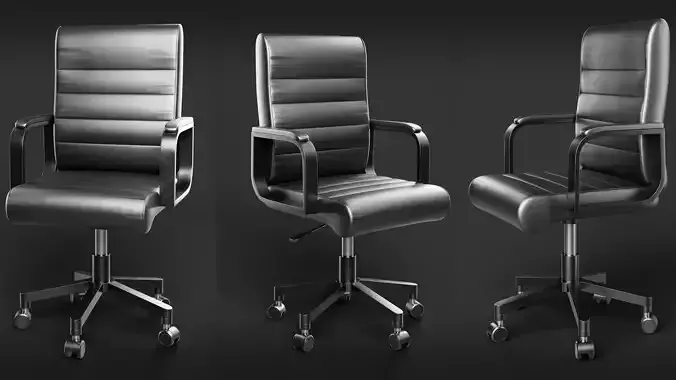 Realistic Office Chair 3D model