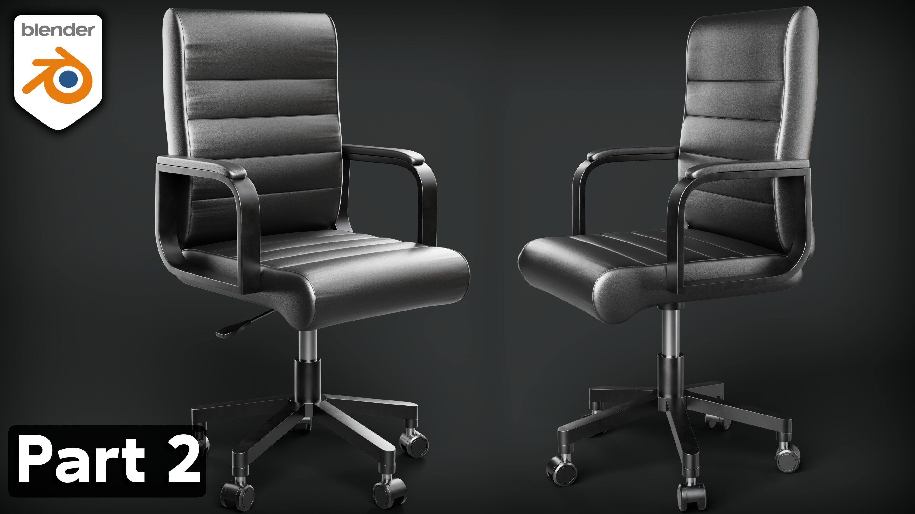 Realistic Office Chair 3D model_12