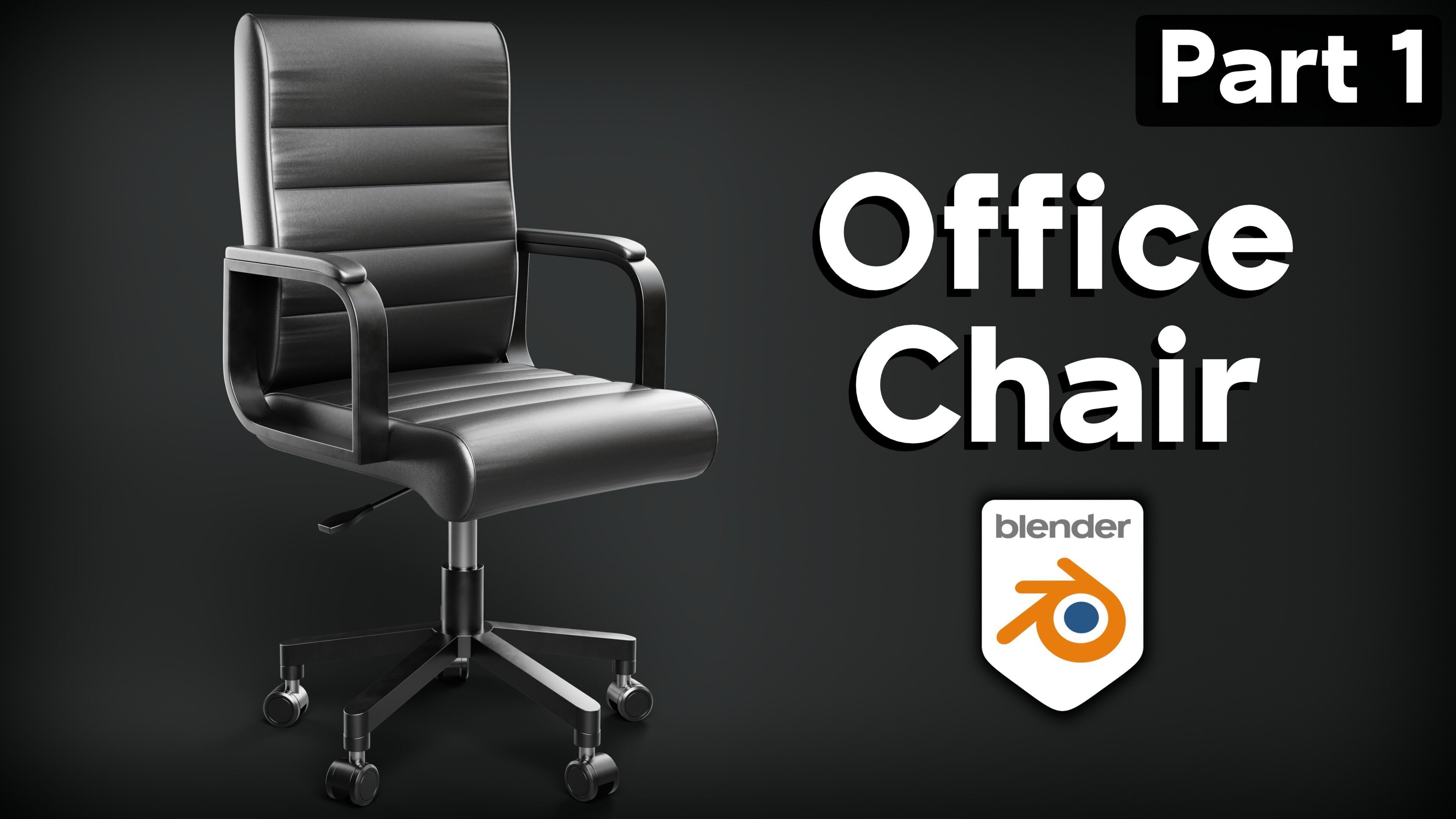 Realistic Office Chair 3D model_10