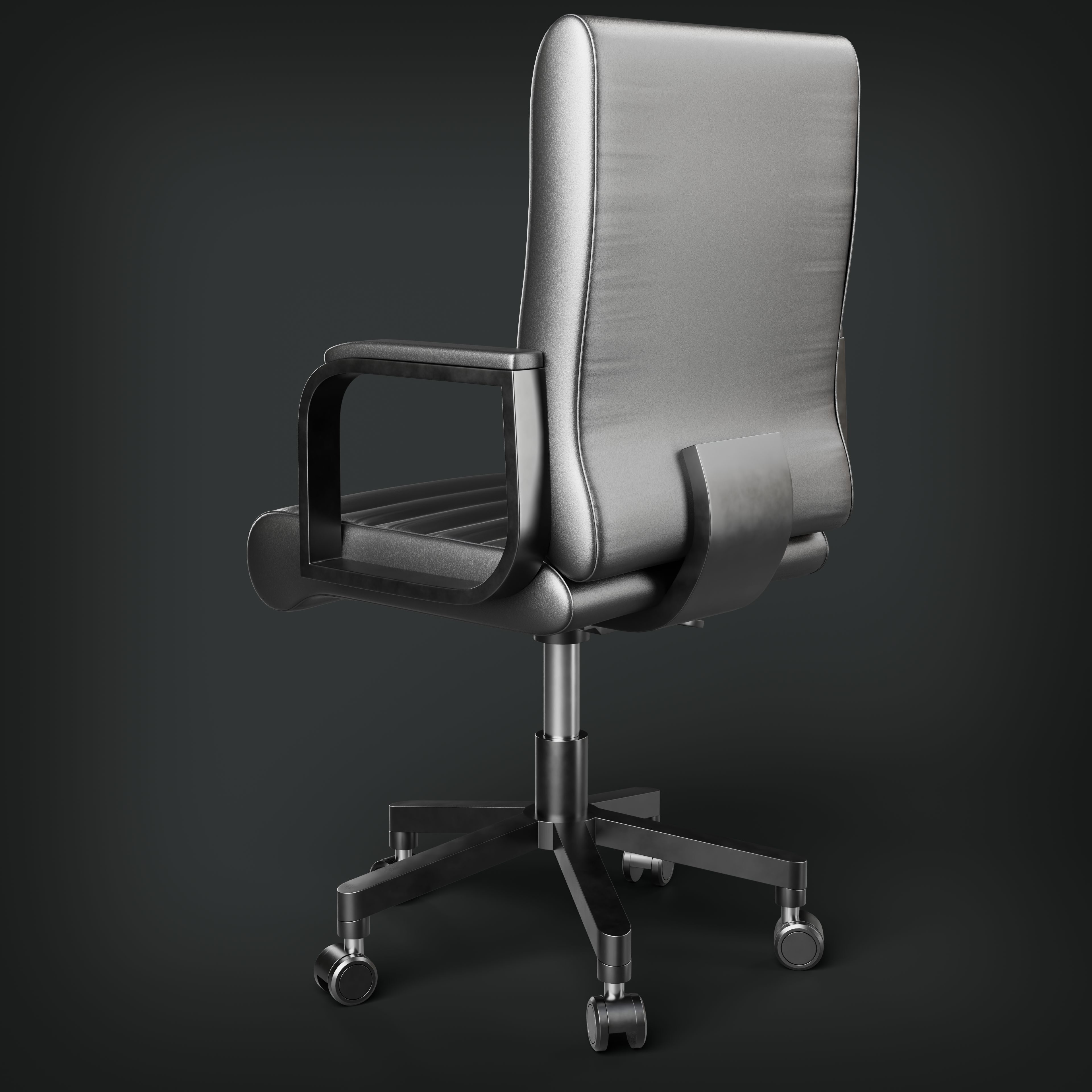Realistic Office Chair 3D model_5