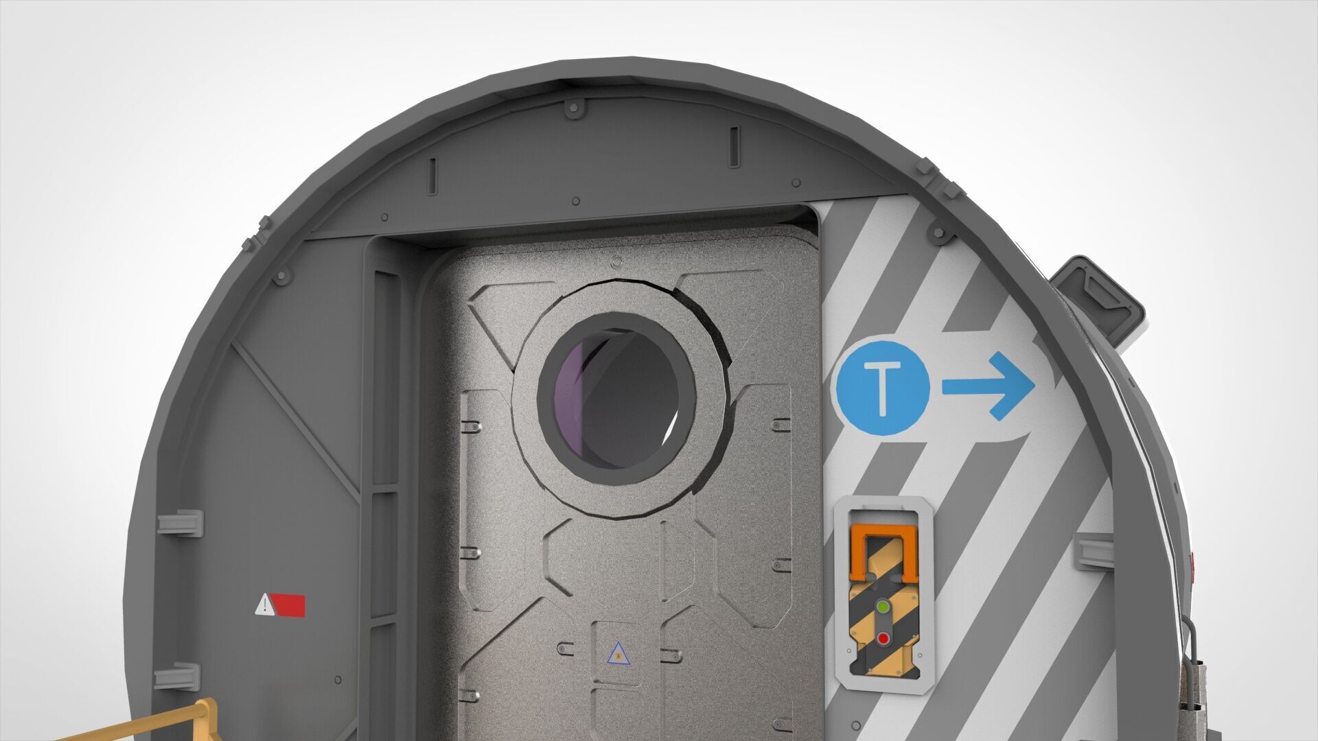 Sci fi door 25 3D model_11