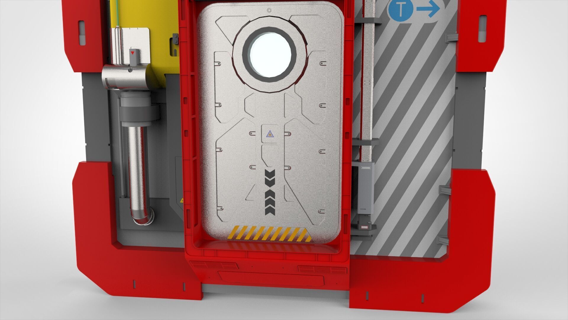 Sci fi door 25 3D model_19