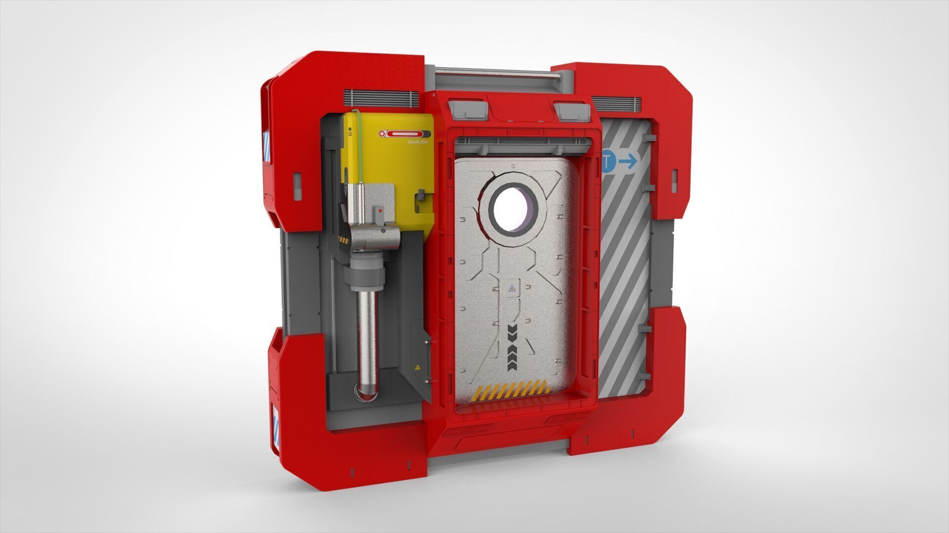 Sci fi door 25 3D model_14