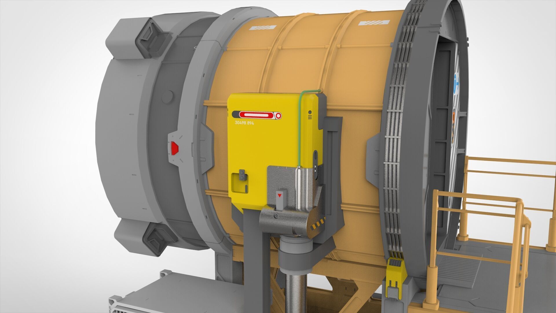 Sci fi door 25 3D model_8