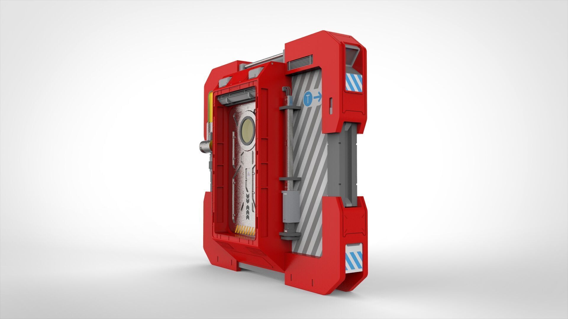 Sci fi door 25 3D model_16