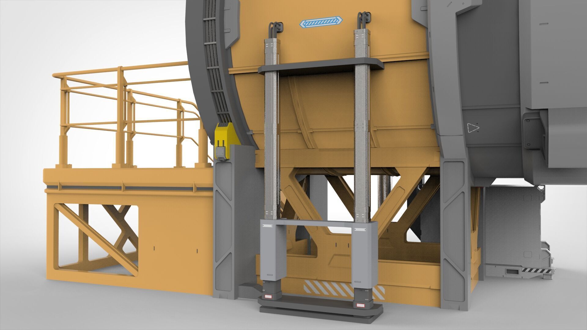 Sci fi door 25 3D model_13