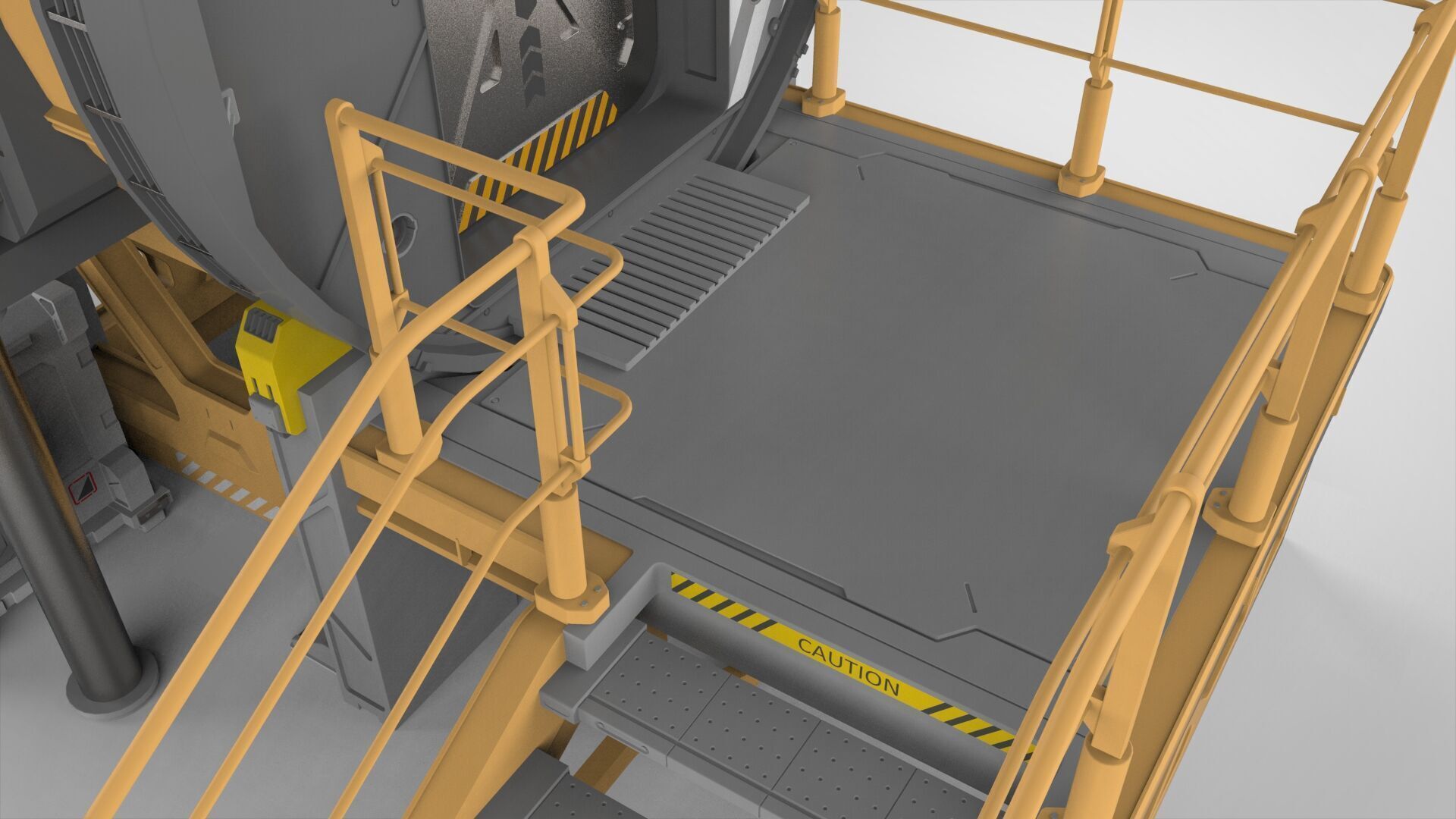 Sci fi door 25 3D model_10