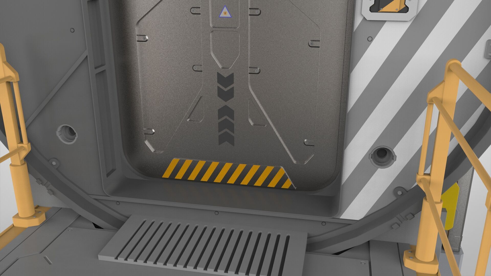 Sci fi door 25 3D model_12