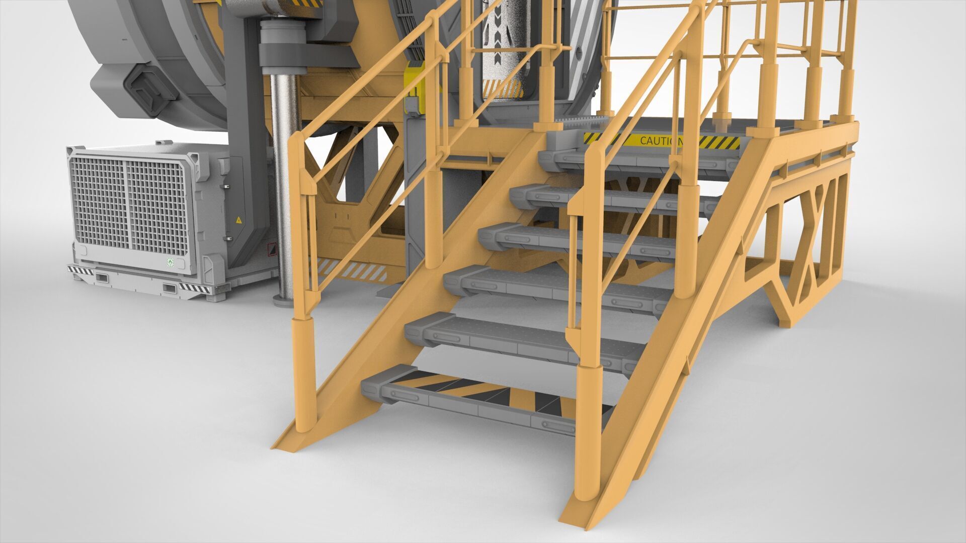 Sci fi door 25 3D model_9