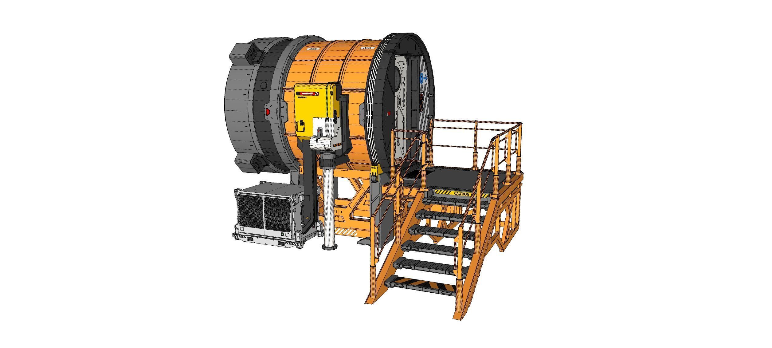 Sci fi door 25 3D model_22