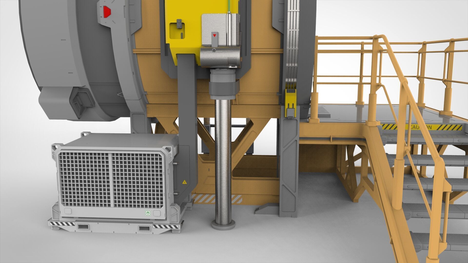 Sci fi door 25 3D model_7