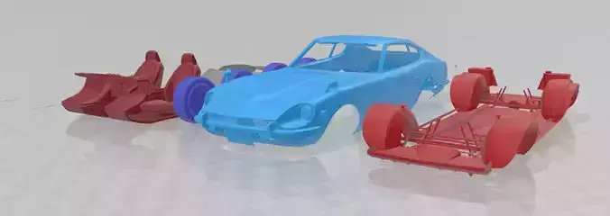 Datsun 240Z - Separate Parts Model