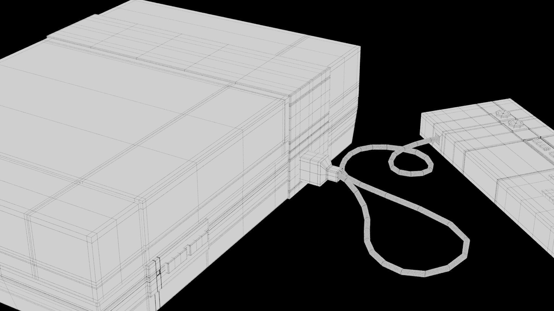 Nintendo NES Console Set  3D Model 3D model_5