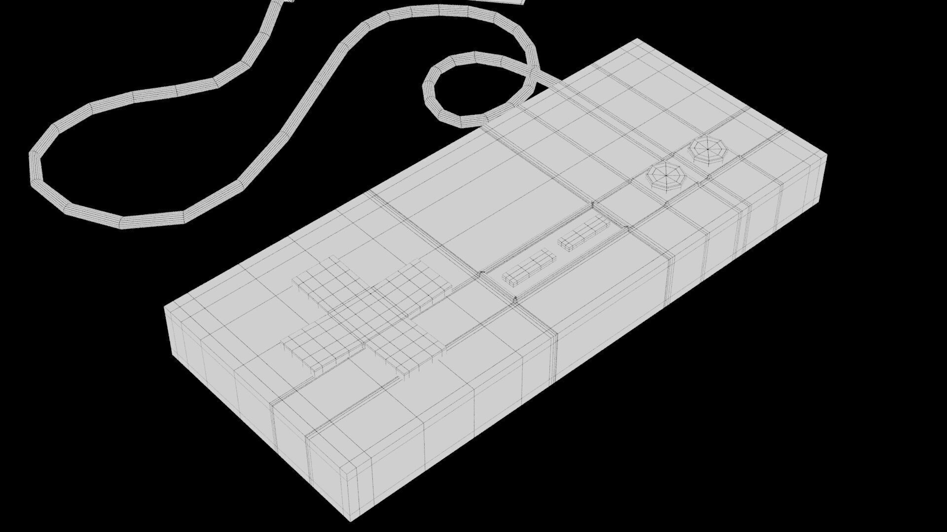 Nintendo NES Console Set  3D Model 3D model_6