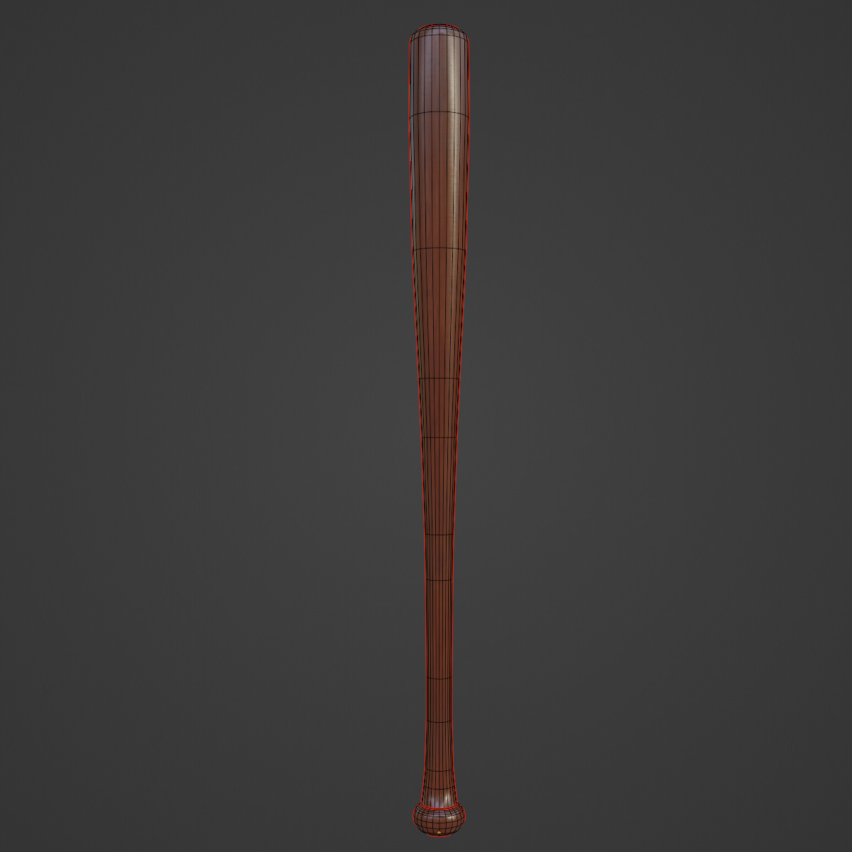 Baseball Bat 04 Low-poly 3D model_5
