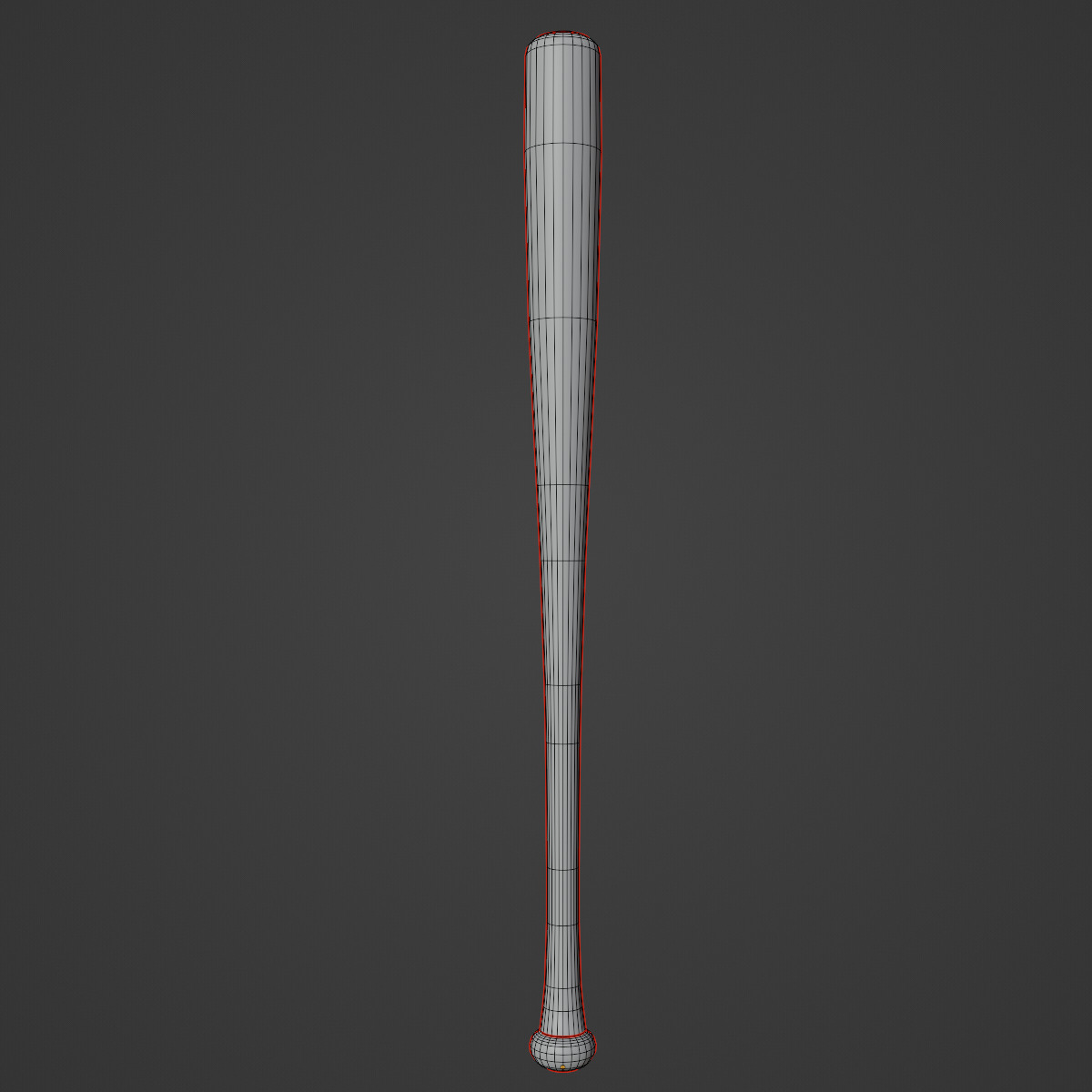 Baseball Bat 04 Low-poly 3D model_6