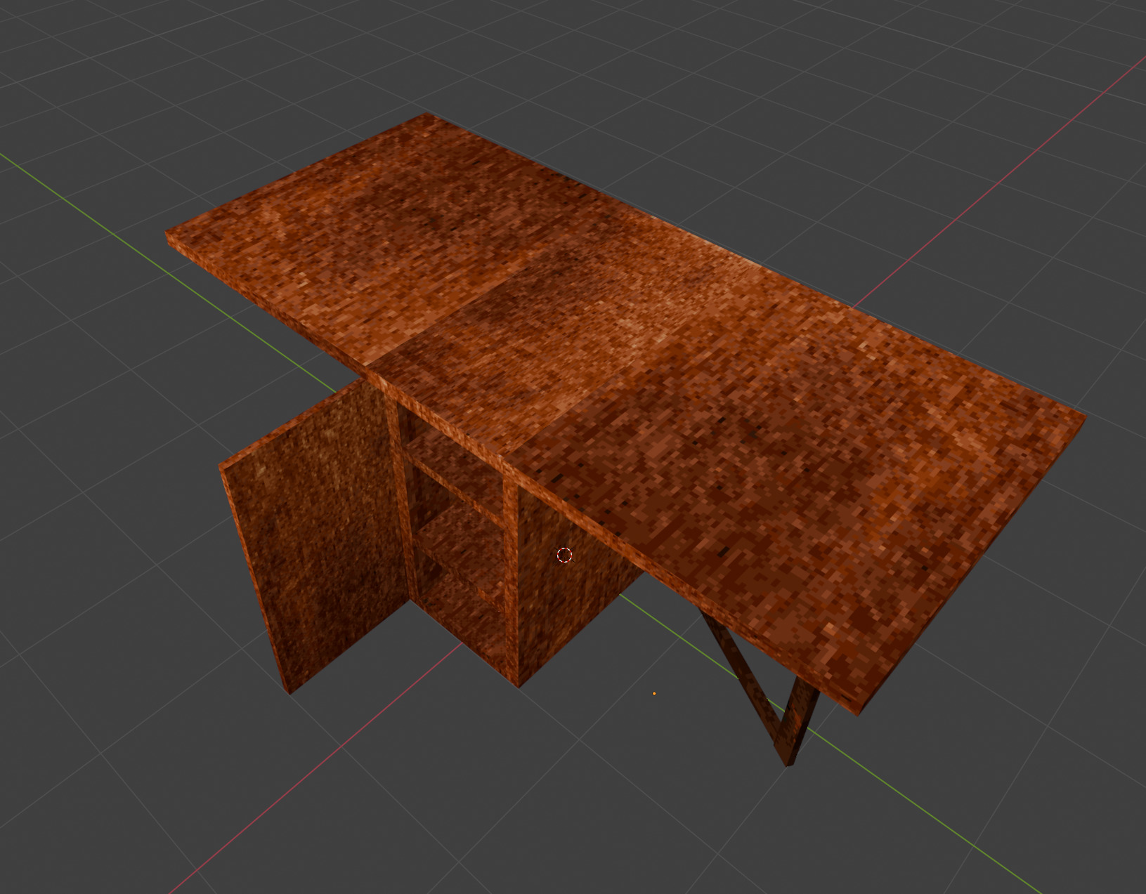 Soviet Table PS1 Style Low-poly 3D model_8