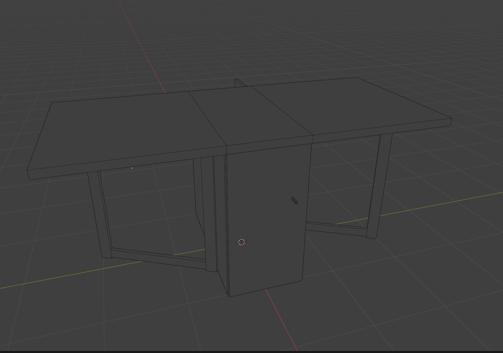 Soviet Table PS1 Style Low-poly 3D model_5