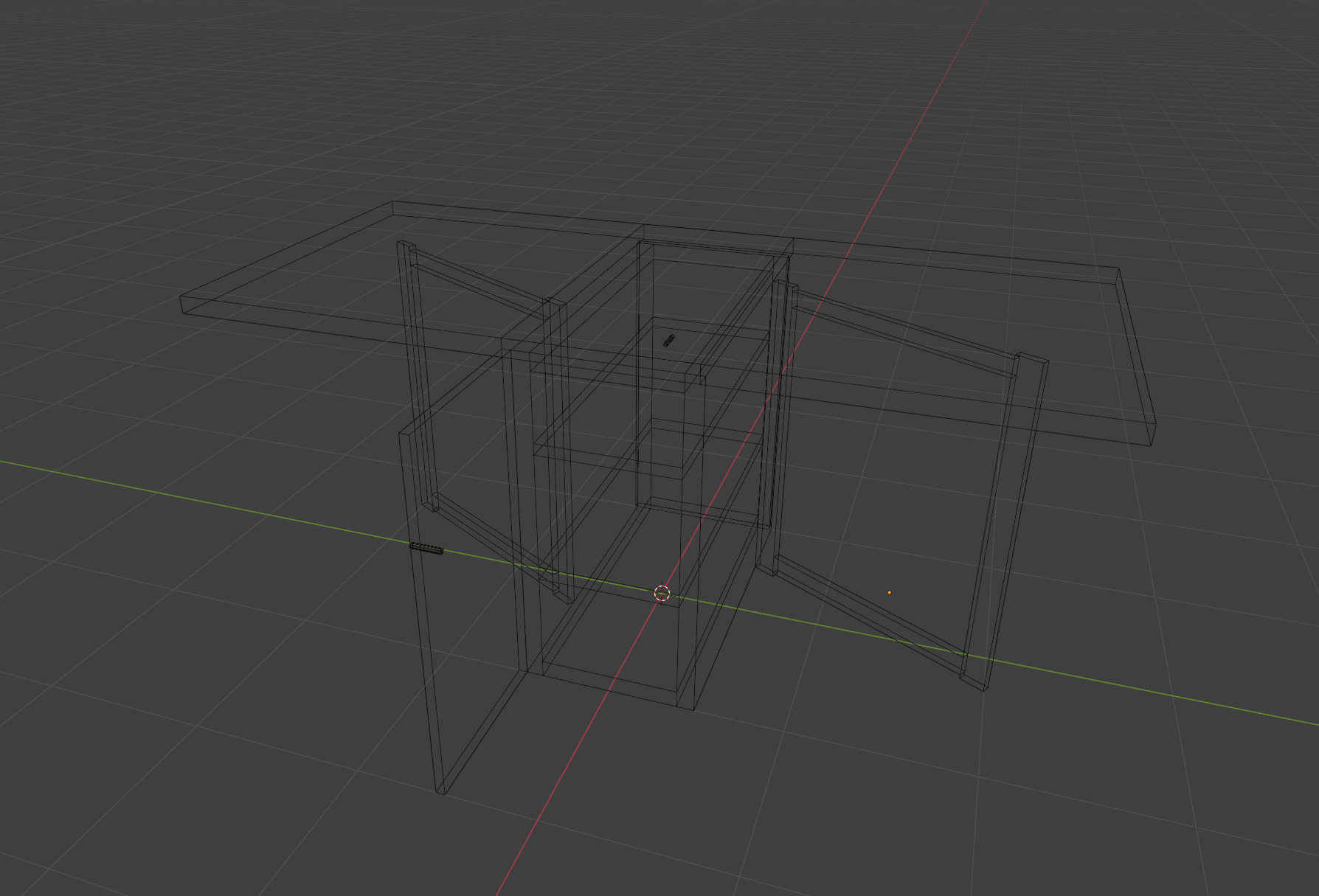 Soviet Table PS1 Style Low-poly 3D model_3